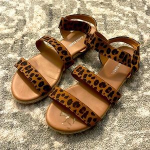 Leopard print sandals